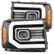 AlphaRex 07-13 GMC 1500HD NOVA LED Proj Headlights Plank Style Chrome w/Activ Light/Seq Signal/DRL