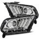 AlphaRex 10-12 Ford Mustang LUXX LED Proj Headlights Plank Style Black w/Activ Light/Seq Signal