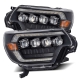 AlphaRex 12-15 Toyota Tacoma NOVA LED Proj Headlights Plank Alpha Blk w/Activ Light/Seq Signal/DRL