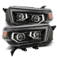 AlphaRex 10-13 Toyota 4Runner PRO-Series Proj Headlights Plank Style Alpha Blk w/Seq Signal/DRL