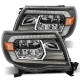 AlphaRex 05-11 Toyota Tacoma LUXX LED Projector Headlights Plank Style Alpha Black w/Activ Light/DRL