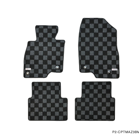 P2M MAZDA 3 2014-18 (BM/BN) RACE FLOOR MATS : DARK GREY