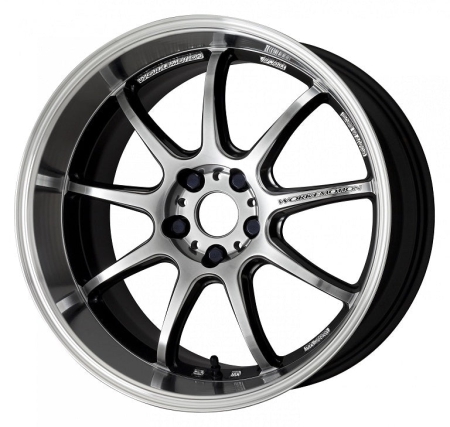 Work Wheels Emotion D9R 54mm Rim Depth 18×8.5 +47 5×100 GT Silver Rim Cut