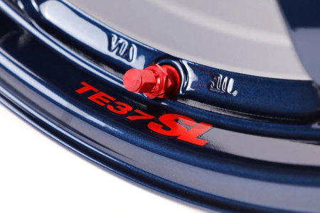 Volk Racing Rays TE37SL Lip Replacement Rim Sticker Red (Each)