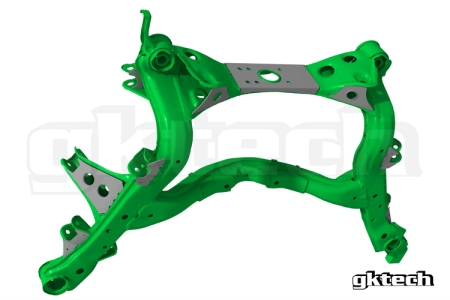 GK Tech V2 S13 240sx w/HICAS / R32 GTS-T w/HICAS Skyline Subframe Weld In Reinforcement Plates