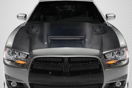 Carbon Creations 2011-2014 Dodge Charger Hellcat Redeye Look hood – 1 Piece