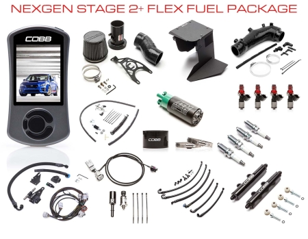 Cobb 15-18 Subaru STI NexGen Stage 2 + Flex Fuel Power Package – Black