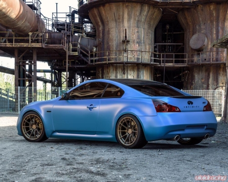 VR Forged D03-R Wheel Package Infiniti G37 19×9.5 19×10.5 Satin Bronze