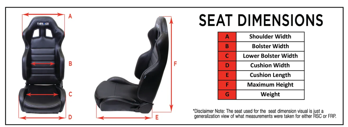 NRG SC-300-GS01MC FRP Bucket Seat Cushion Multi Color Geometric