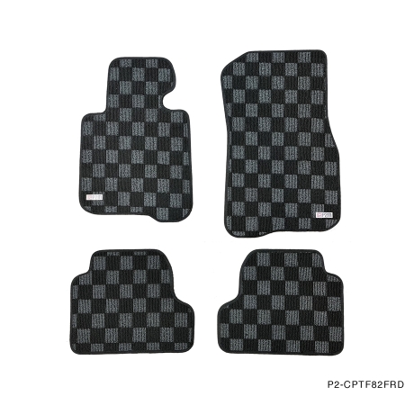 P2M BMW F82 4-SERIES (2014-19) COUPE RACE FLOOR MATS : DARK GREY (FRONT/REAR)