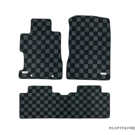 P2M HONDA CIVIC FG1 2006-11 (COUPE 2 DOOR) RACE FLOOR MATS : DARK GREY (FRONT/REAR)