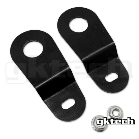 GK Tech CNC Machined Top Radiator Brackets – Black – Nissan S14/S15