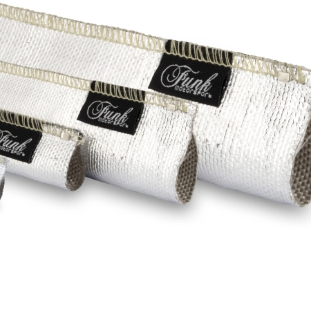 Funk Motorsports Silver Sewn heat sleeving (ROLL) | 30mm x 5m