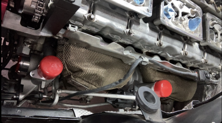 Funk Motorsports BMW S55 Turbo & Manifold Blanket (M2, M3, M4) (PAIR) | TItanium Weave