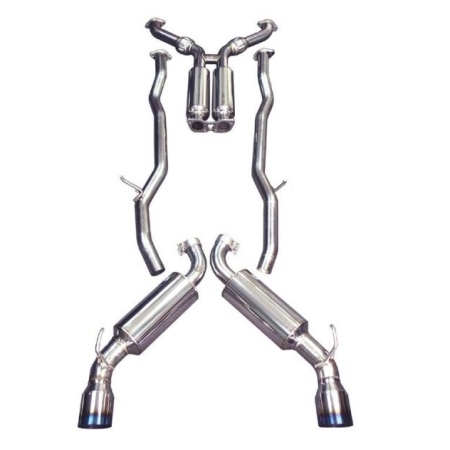 Injen 09-20 Nissan 370Z Dual 60mm SS Cat-Back Exhaust w/ Built In Resonated X-Pipe