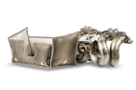 Funk Motorsports SR20 Exhaust Manifold Blanket | TItanium Weave