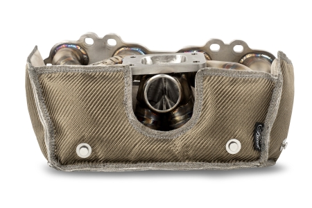 Funk Motorsports SR20 Exhaust Manifold Blanket | TItanium Weave