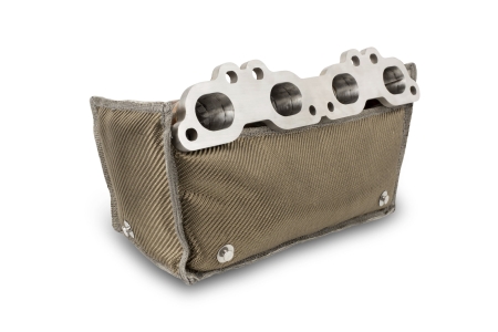 Funk Motorsports SR20 Exhaust Manifold Blanket | TItanium Weave