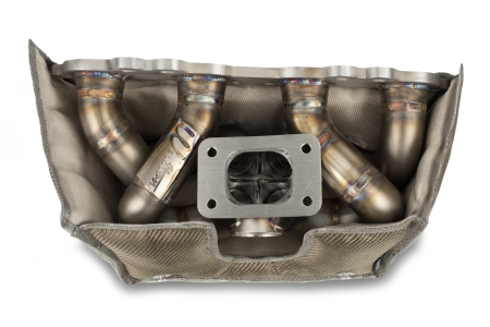 Funk Motorsports SR20 Exhaust Manifold Blanket | TItanium Weave