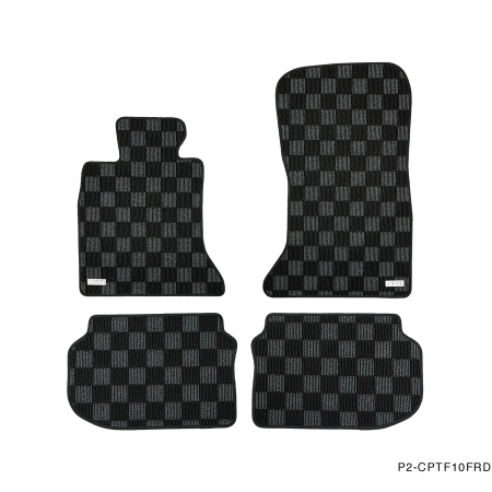 P2M BMW F10 5-SERIES SEDAN (2010-17) RACE FLOOR MATS : DARK GREY (FRONT/REAR)