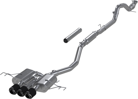 MBRP 23-24 Honda Civic Type R 2.0L T304 SS 3in Cat-Back Exhaust Triple Center Outlet w/ Carbon Tips