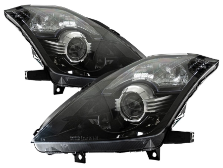 Depo Blacked Out Bi-Xenon Projector Headlight Set – Nissan 350Z Z33