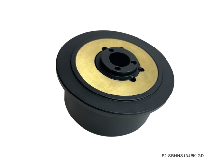 P2M NISSAN S13 (NON-HICAS)/14 BILLET ALUMINUM 40MM STEERING WHEEL HUB ADAPTER : MATTE BLACK (V2)