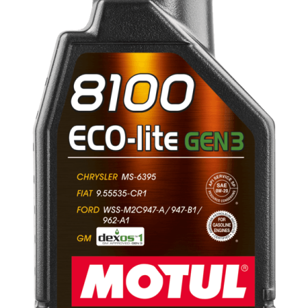 Motul 8100 Eco-Lite Gen3 0W20 – 1L