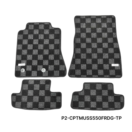 P2M Ford Mustang (S550) 2015-23 Race Floor Mats : Dark Grey