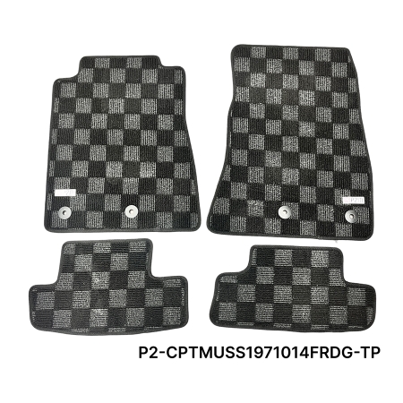 P2M Ford Mustang (S197) 2010-14 Race Floor Mats : Dark Grey