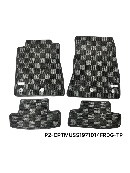 P2M Ford Mustang (S197) 2010-14 Race Floor Mats : Dark Grey