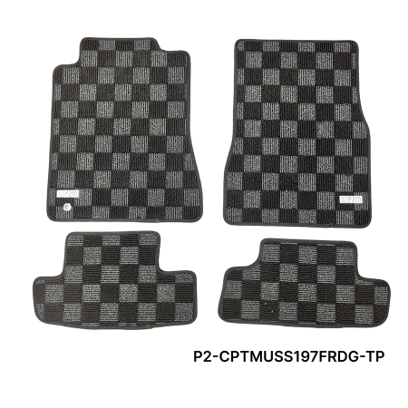 P2M Ford Mustang (S197) 2005-09 Race Floor Mats : Dark Grey