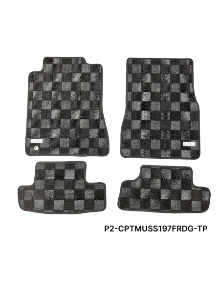 P2M Ford Mustang (S197) 2005-09 Race Floor Mats : Dark Grey