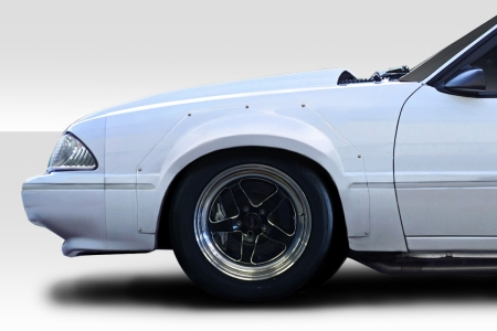 Duraflex C Tech 2″ Wide Body Front Fender Flares for 1979-1993 Ford Mustang – 2 Piece