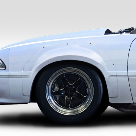 Duraflex C Tech 2″ Wide Body Front Fender Flares for 1979-1993 Ford Mustang – 2 Piece