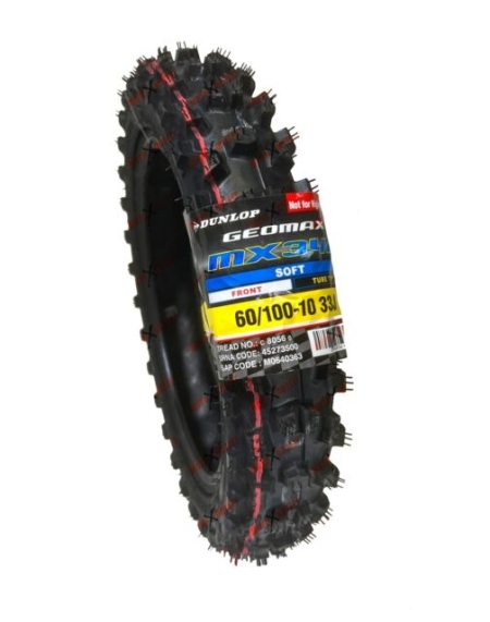 Dunlop Geomax MX34 Front Tire – 60/100-10