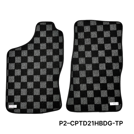 P2M Nissan D21 Hardbody 1989-94 Pickup Race Floor Mats : Dark Grey