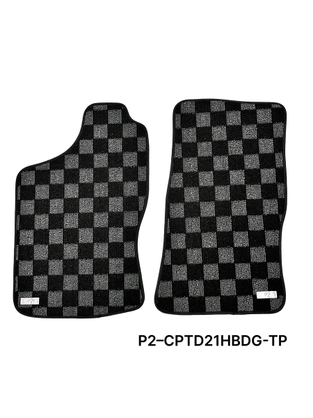 P2M Nissan D21 Hardbody 1989-94 Pickup Race Floor Mats : Dark Grey