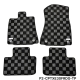 P2M Honda Civic Sedan 1996-00 (EK3) Race Trunk Mats : Dark Grey