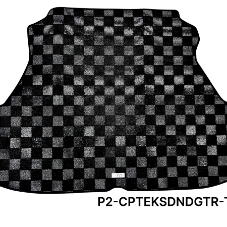 P2M Honda Civic Sedan 1996-00 (EK3) Race Trunk Mats : Dark Grey