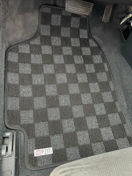 P2M Honda Civic 1988-91 (SH3/EF) (Hatch/Sedan/Wagon) Race Floor Mats : Dark Grey