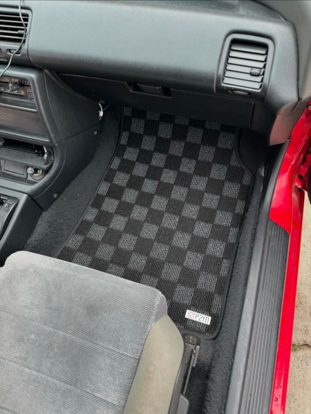 P2M Honda Civic 1988-91 (SH3/EF) (Hatch/Sedan/Wagon) Race Floor Mats : Dark Grey