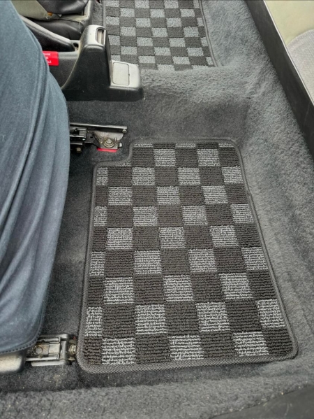 P2M Honda Civic 1988-91 (SH3/EF) (Hatch/Sedan/Wagon) Race Floor Mats : Dark Grey