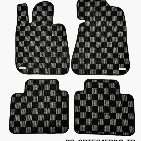 P2M BMW E24 6-Series 1977-89 (Coupe 2 Door) Race Floor Mats : Dark Grey (Front/Rear)