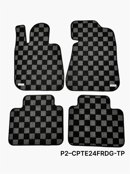 P2M BMW E24 6-Series 1977-89 (Coupe 2 Door) Race Floor Mats : Dark Grey (Front/Rear)