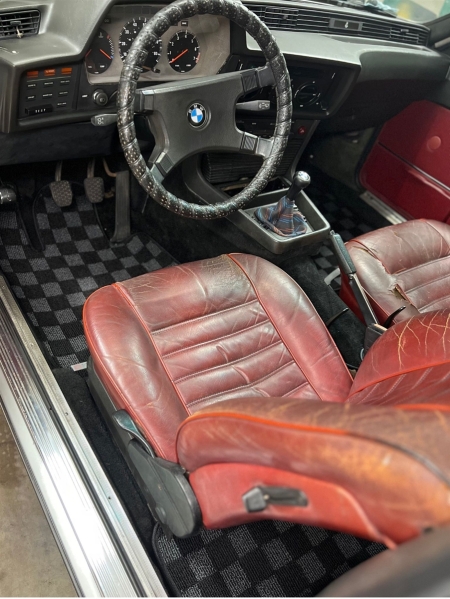 P2M BMW E24 6-Series 1977-89 (Coupe 2 Door) Race Floor Mats : Dark Grey (Front/Rear)