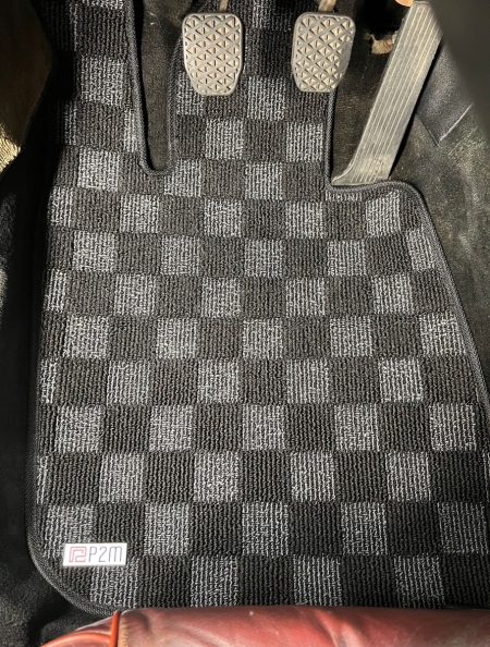 P2M BMW E24 6-Series 1977-89 (Coupe 2 Door) Race Floor Mats : Dark Grey (Front/Rear)