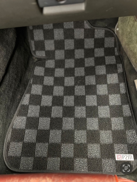 P2M BMW E24 6-Series 1977-89 (Coupe 2 Door) Race Floor Mats : Dark Grey (Front/Rear)