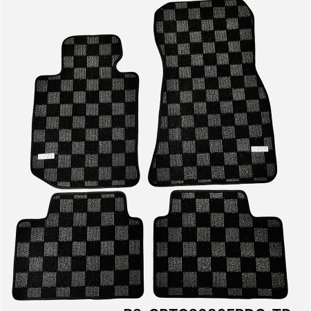 P2M BMW G20 / G80 3-SERIES (2019-24) 4D RACE FLOOR MATS : DARK GREY (FRONT/REAR)