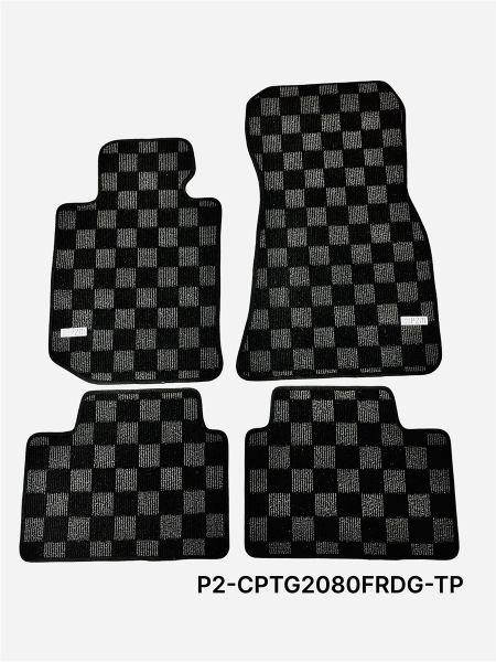 P2M BMW G20 / G80 3-SERIES (2019-24) 4D RACE FLOOR MATS : DARK GREY (FRONT/REAR)